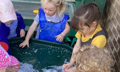 Outdoor Learning in Nursery